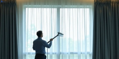 Commercial drapes cleaning service gaven hotels offices